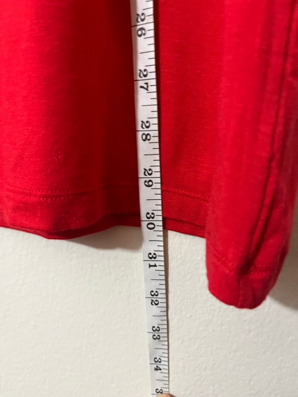 Halogen Modal V-Neck Slouchy Tee Short Sleeve Red size XL - Picture 7 of 7